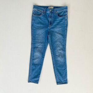 Madewell High Rise Skinny Crop Jeans Light Wash Denim Womens Size‎ 28